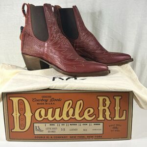 RRL Double RL Ralph Lauren Lottie Red Leather Cowboy Boots Women’s 9B NIB USA